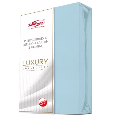 Prześcieradło jersey elastan z gumką 21 NIEBIESKI/160x200x30