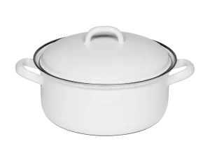 Garnek emaliowany Riess Classic Weiss 0,5L biały