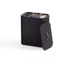 JJ-Kosz na pranie 90l bambus czarny Tota Trio Luxe - 2