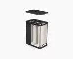 JJ-Kosz na pranie 90l bambus czarny Tota Trio Luxe - 7