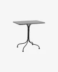 Stół ogrodowy metalowy czarny 52x77x76 cm Nordal - 2