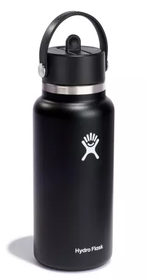 HF-Butelka 32oz Wide Mouth Flex Straw Cap Black