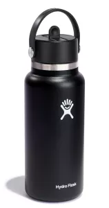 HF-Butelka 32oz Wide Mouth Flex Straw Cap Black