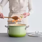 Garnek ceramiczny jasnozielony Riess Smaragd 6 l - 2