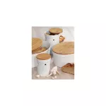 KELA-Pojemnik ceramiczny na cebulę biały Salena - 2