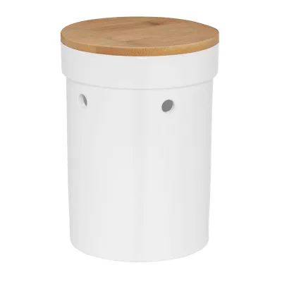 KELA-Pojemnik ceramiczny na cebulę biały Salena