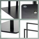 KELA-Wieszak podwójny na ręczniki czarny Style - 2