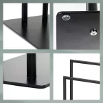 KELA-Wieszak podwójny na ręczniki czarny Style - 2