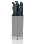 KELA-Zestaw 5 noży w bloku 6el. szary czarny Acida - 2