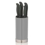 KELA-Zestaw 5 noży w bloku 6el. szary czarny Acida - 3