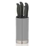 KELA-Zestaw 5 noży w bloku 6el. szary czarny Acida - 3