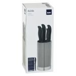 KELA-Zestaw 5 noży w bloku 6el. szary czarny Acida - 8