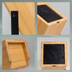 KELA-Blok na noże bambusowy czarny Kiril - 4