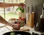 JJ-Zestaw 5 noży w bloku bambusowym Elevate Steel - 19