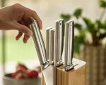JJ-Zestaw 5 noży w bloku bambusowym Elevate Steel - 20