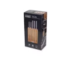 JJ-Zestaw 5 noży w bloku bambusowym Elevate Steel - 21