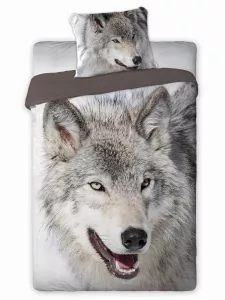 Pościel bawełna 140x200+1p70x90 Animals Wilk