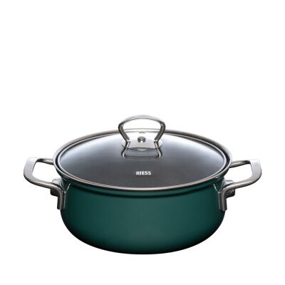 Garnek emaliowany 2 l morska zieleń RIESS