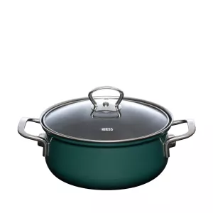 Garnek emaliowany 2 l morska zieleń RIESS