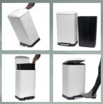 KELA-Kosz na śmieci 30 l biały Davino - 6