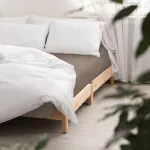 Prześcieradło satyna bawełniana z gumką sepia 043/90x200 - 2