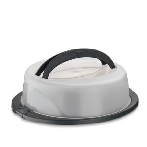 KELA-Pojemnik okrągły na ciasto 32cm PP szary Deli