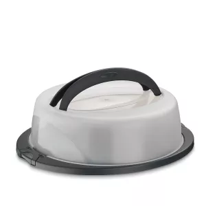 KELA-Pojemnik okrągły na ciasto 32cm PP szary Deli