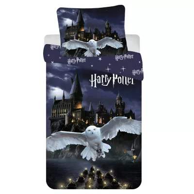 Pościel mikrofibra 140x200+1p70x90 Harry Potter Hedwiga