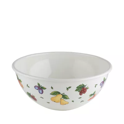 Duża miska emaliowana na owoce, sałatkę 26 cm 4l Riess FRUIT GARDEN