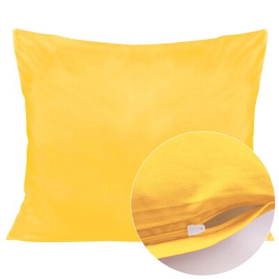 Poszewka satyna bawełna żółtko 004/70x80.