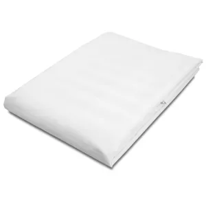Prześcieradło satyna bambusowo-bawełniana STRIPE WHITE/160x240
