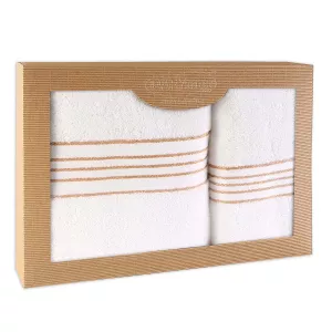 Ręcznik D Bawełna 100% Tiwano Biały (P) 50x90+70x140 kpl.