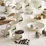 Talerz emaliowany płytki 26 cm z jelonkiem Riess - 2