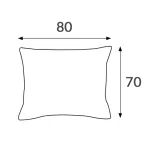 Poszewka satyna bawełna popiel 024/70x80. - 7