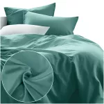 Pościel satyna bawełniana CIEMNY TURKUS 042/160x200 - 2