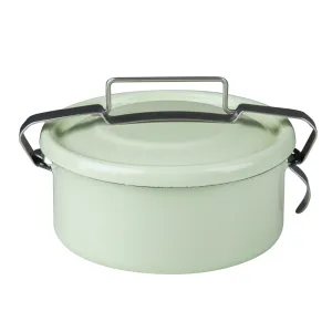 Pojemnik na obiad lunch box 0,75l zamykany zielony Riess 14 cm