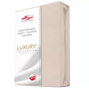 Prześcieradło jersey elastan z gumką 27 BEŻ/180x200x30