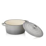 KELA-Naczynie żeliwne 4,6 l okrągłe jasnoszare Cal - 2