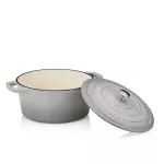 KELA-Naczynie żeliwne 4,6 l okrągłe jasnoszare Cal - 2