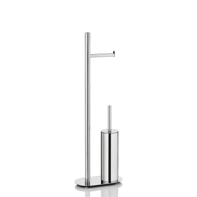 KELA-Stojak WC +szczotka toaletowa stalowy Lucido