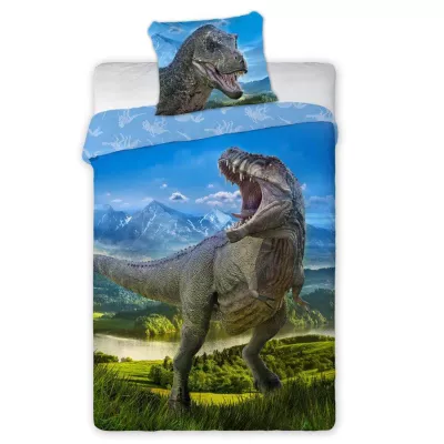 Pościel bawełna 140x200+1p70x90 Tyranozaur 001
