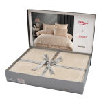 Pościel satyna bawełniana z gipiurą(P) VALINOR 3/160x200 GUIPURE - 8