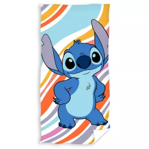 Ręcznik przedszkolny dla dziecka 30x50 Lilo i Stitch niebieski