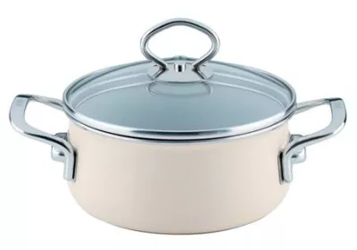 Garnek ceramiczny 4l kremowy Riess Avorio seria Premium