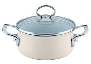 Garnek ceramiczny 4l kremowy Riess Avorio seria Premium