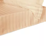Prześcieradło satyna bambusowo-bawełniana STRIPE BEIGE/220x260 - 4
