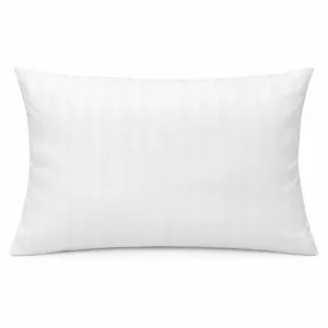 Poszewka hotelowa polibawełna PC-52/48 adamaszek pasy 2cm biała/50x70
