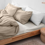 Prześcieradło flanela z gumką ECRU/220x200 - 2