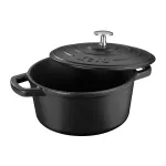 KELA-Garnek żeliwny emaliowany 2,5 l czarny Calido - 2