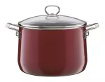 Zestaw garnków emaliowanych bordowy 5-częściowy Riess Rosso – Premium, na indukcję, ekologiczne, zdrowe gotowanie - 6